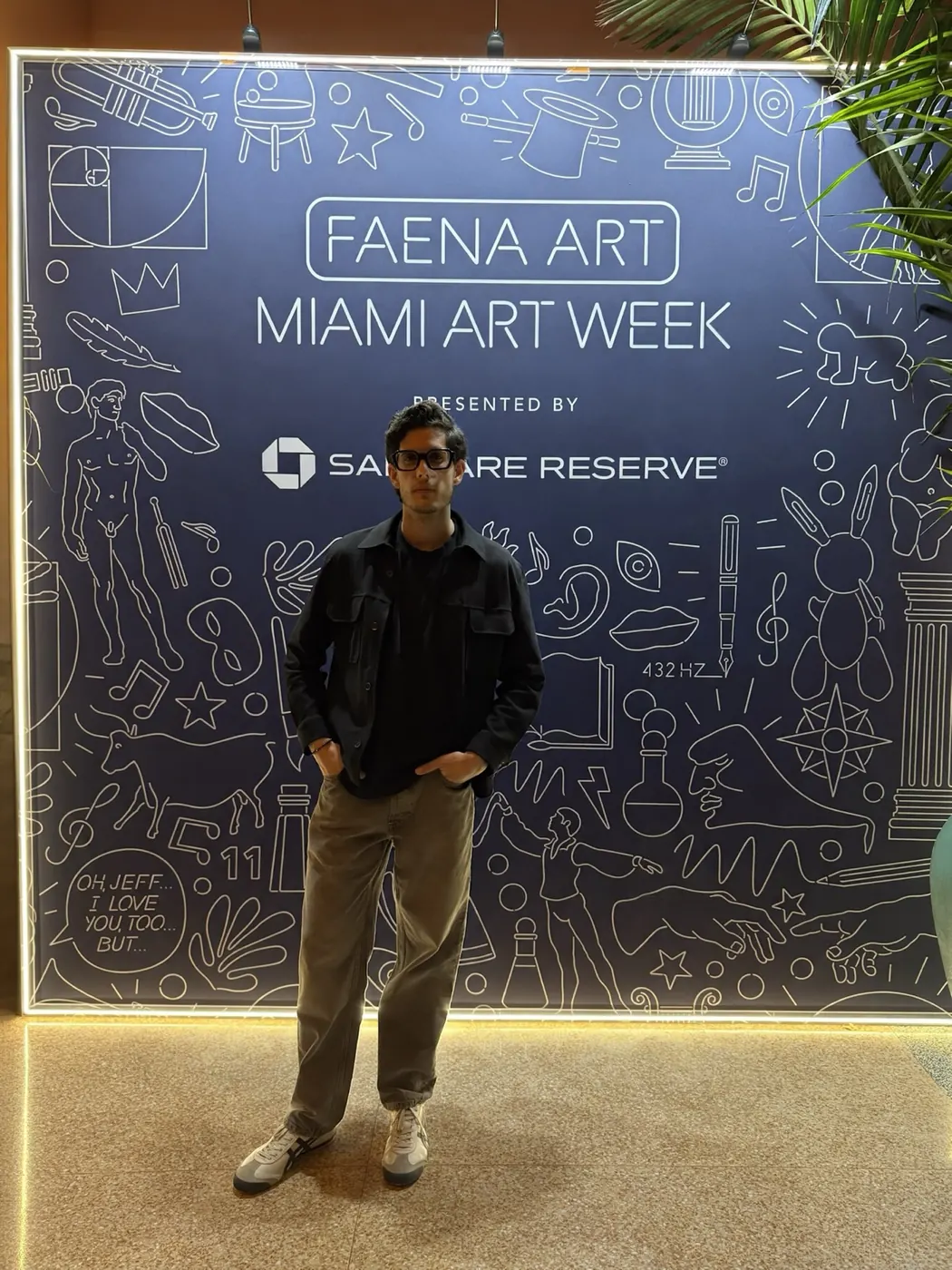 Alex Klaric at the Chase Sapphire Reserve and Faena Art event during Miami Art Week